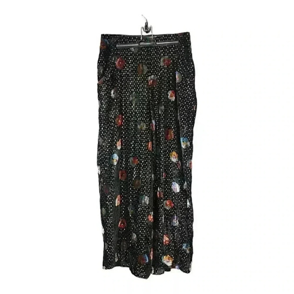 Eva Franco Pasquette Velvet Wide Leg Pants - Anthropologie - High Rise, Size 6 - Picture 1 of 3
